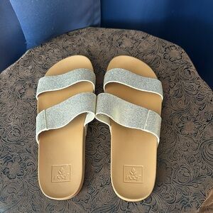 Reef Sandals with Sparkling Silver Straps